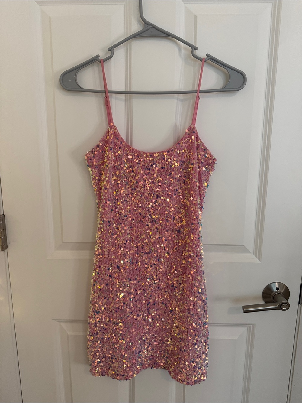 Lucy in the Sky Pink Sequin Mini Dress